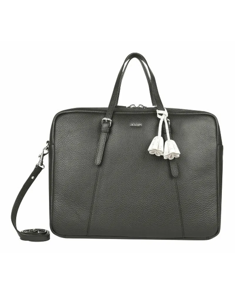 JOOP! Giada Hanni Aktentasche Leder 37 cm Laptopfach black Grau