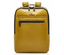 Nappa X Victor Rucksack RFID Leder 42 cm Laptopfach yellow