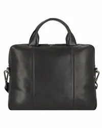 Leonhard Heyden Roma Aktentasche Leder 38 cm Laptopfach Schwarz