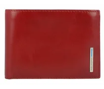 Geldbörse Leder 12 cm red