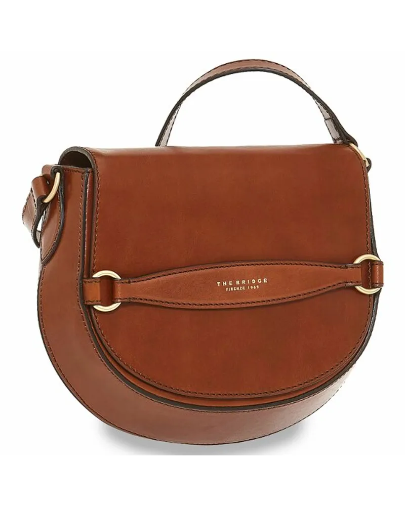The Bridge Bettina Umhängetasche Leder 25 cm marrone Braun