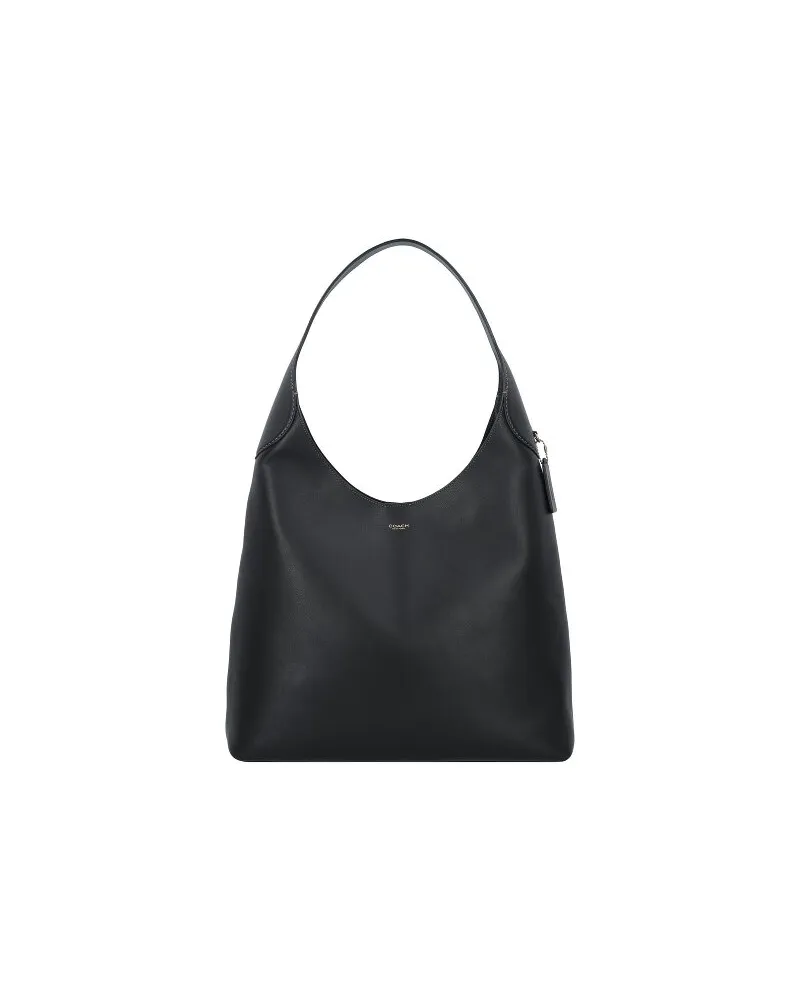 Coach Brooklyn Schultertasche Leder 39 cm black Schwarz