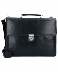 Leonhard Heyden Cambridge Aktentasche Leder 40 cm Laptopfach Schwarz