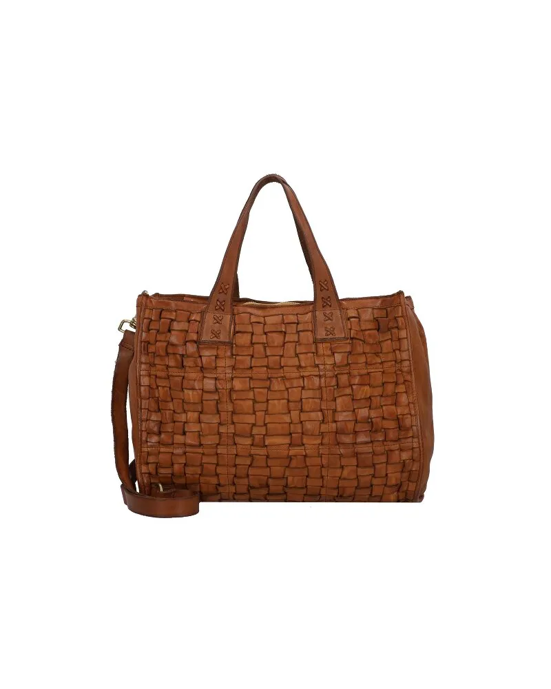 Campomaggi Edera Shopper Tasche Leder 40 cm cognac Braun