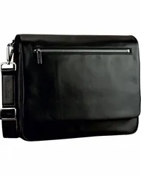 Leonhard Heyden Montreal Messenger Leder 36 cm Schwarz