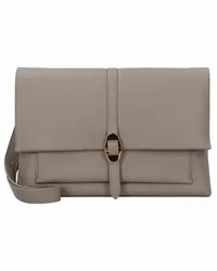 Coccinelle Dorian Schultertasche Leder 34 cm warm taupe Braun