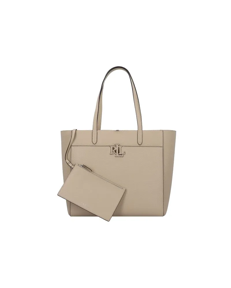 Ralph Lauren Cameryn Shopper Tasche Leder sand dune Beige