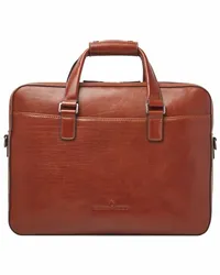 Castelijn & Beerens Paul Aktentasche Leder 41 cm Laptopfach cognac Braun