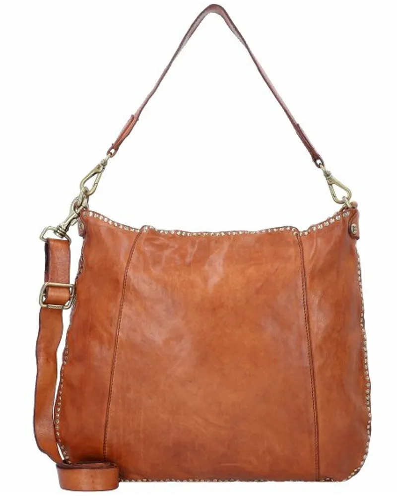 Campomaggi Schultertasche Leder 38 cm cognac Braun