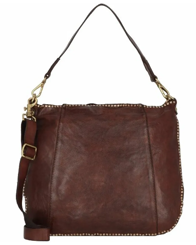 Campomaggi Schultertasche Leder 38 cm cognac Braun