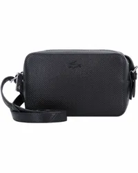 Lacoste Chantaco Classics Umhängetasche Leder 20 cm noir Schwarz