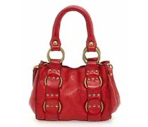 Handtasche Leder 17 cm rosso