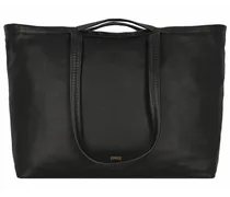 Juna 3 Shopper Tasche Leder 42 cm black