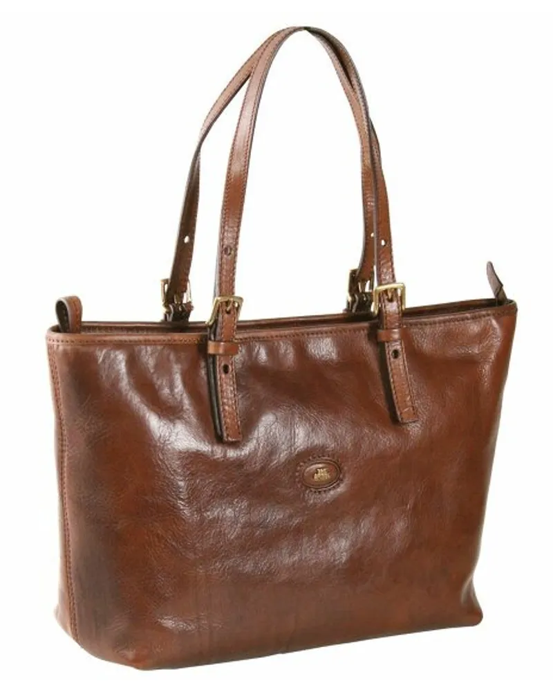 The Bridge Story Donna Shopper Tasche Leder 30 cm marrone Braun
