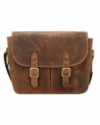 Greenburry Vintage Messenger Leder 34 cm Braun