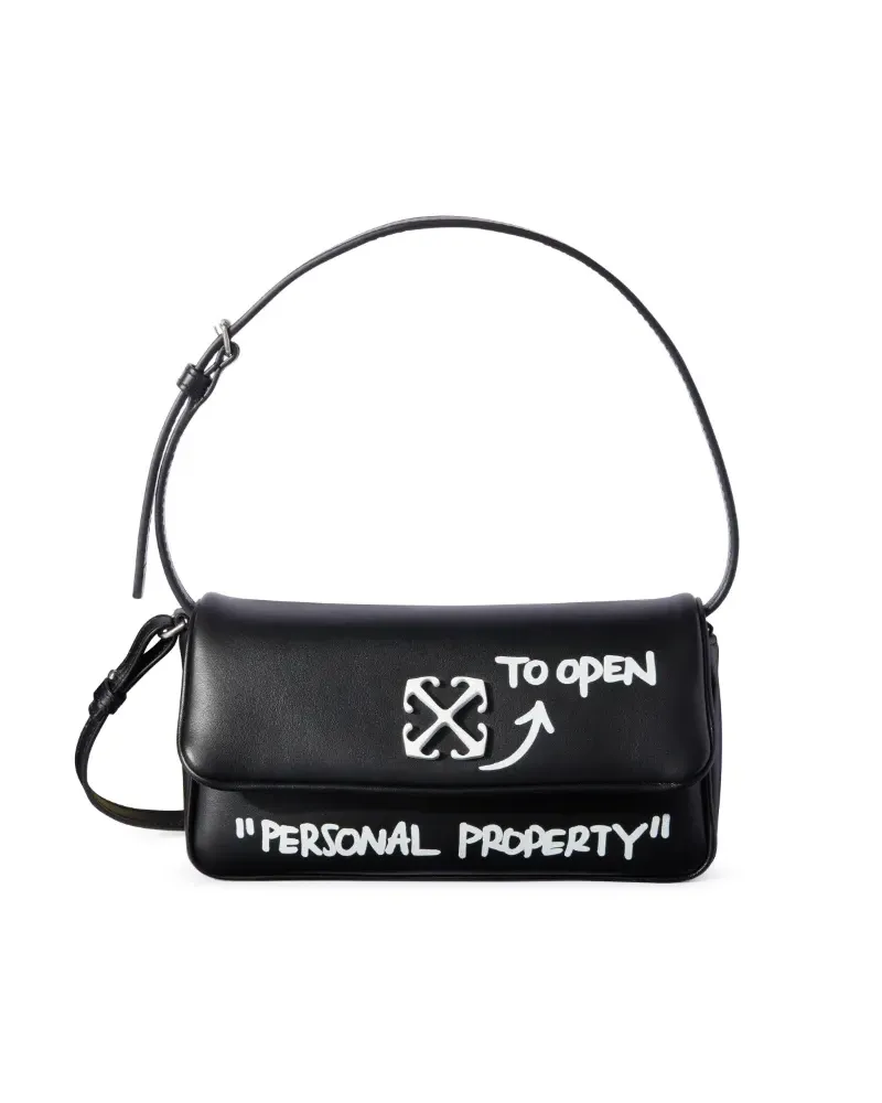 OFF-WHITE JITNEY QUOTE SCHULTERTASCHE Schwarz