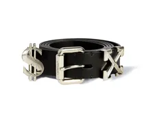 SCHWARZ/SILBER $EX-GÜRTEL