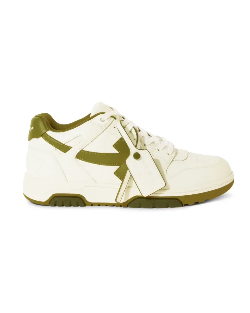 OFF-WHITE WEISS/GRÜNE OUT OF OFFICE SNEAKER Weiß
