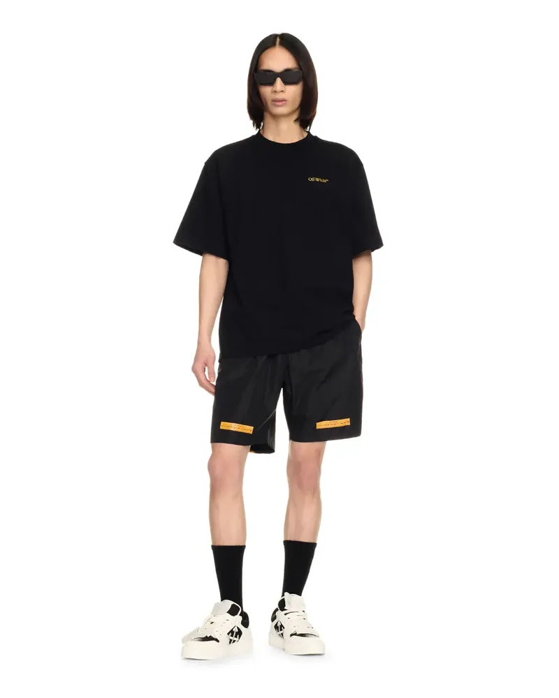 OFF-WHITE Schwarzes T-Shirt mit Pfeil-Motiv Schwarz
