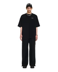 OFF-WHITE SCHWARZES VANISH ARROW OVERSIZED KURZÄRMELIGES T SHIRT Schwarz