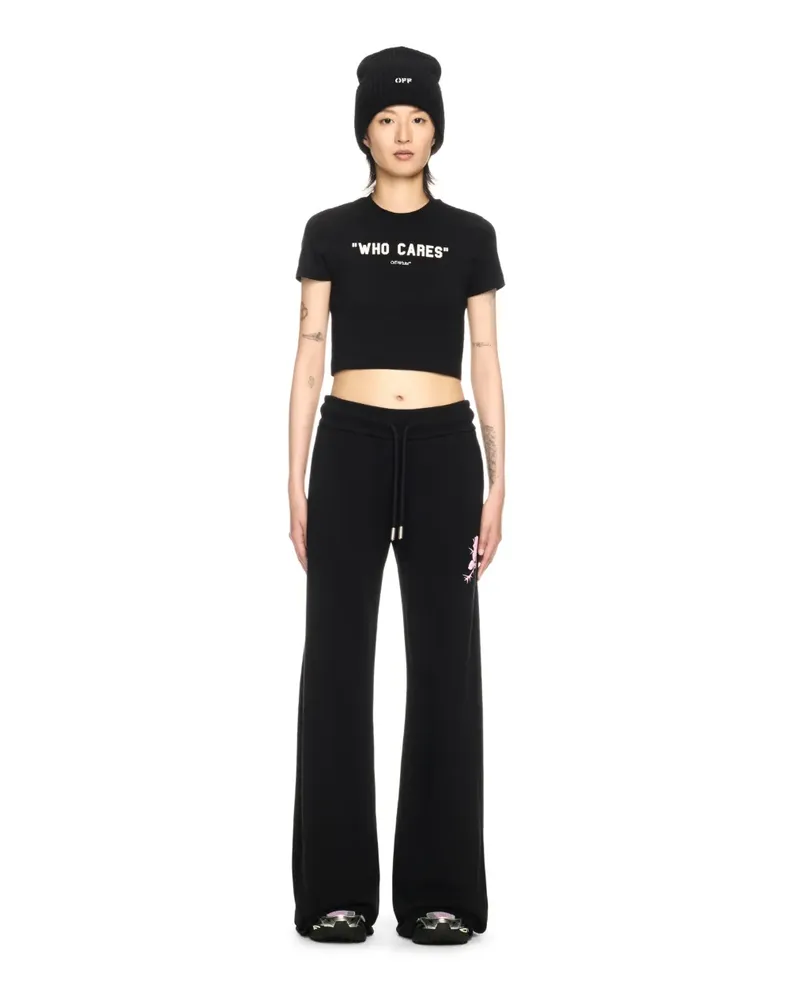 OFF-WHITE SCHWARZES WHO CARES T-SHIRT Schwarz