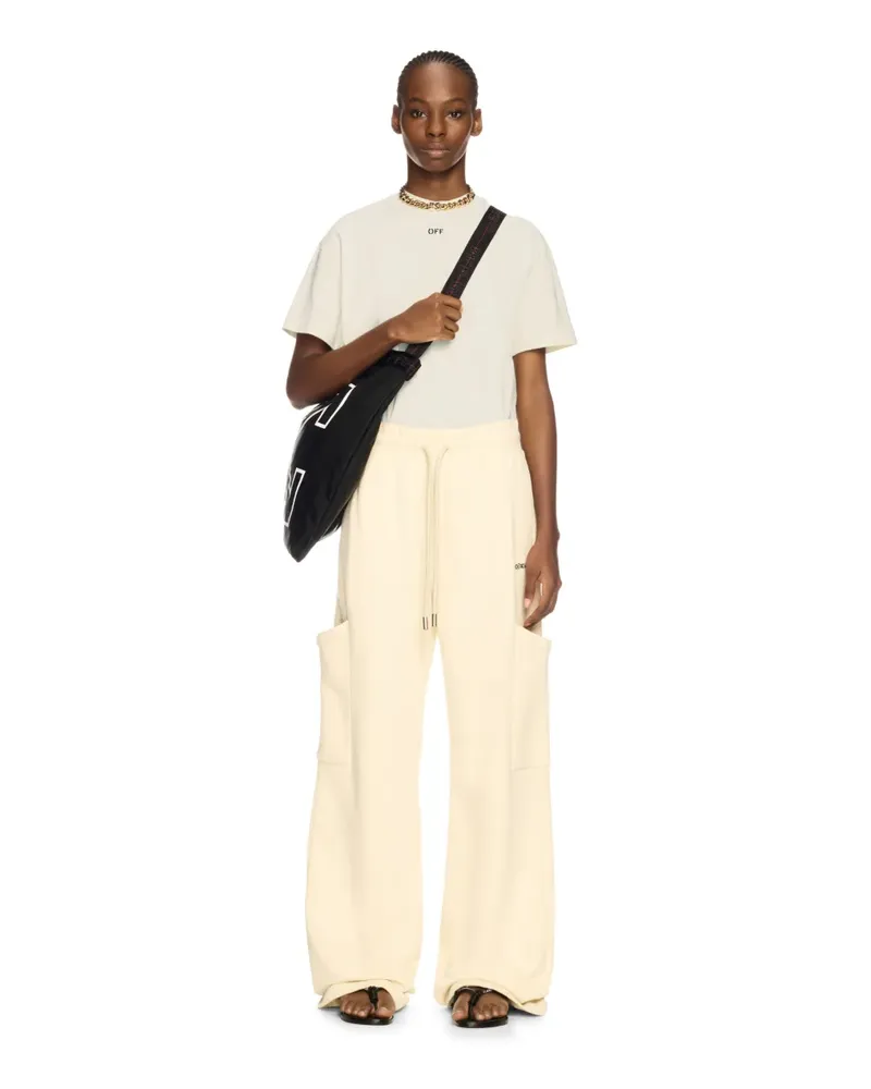 OFF-WHITE Weißes Cloud Pfeil T-Shirt Nude