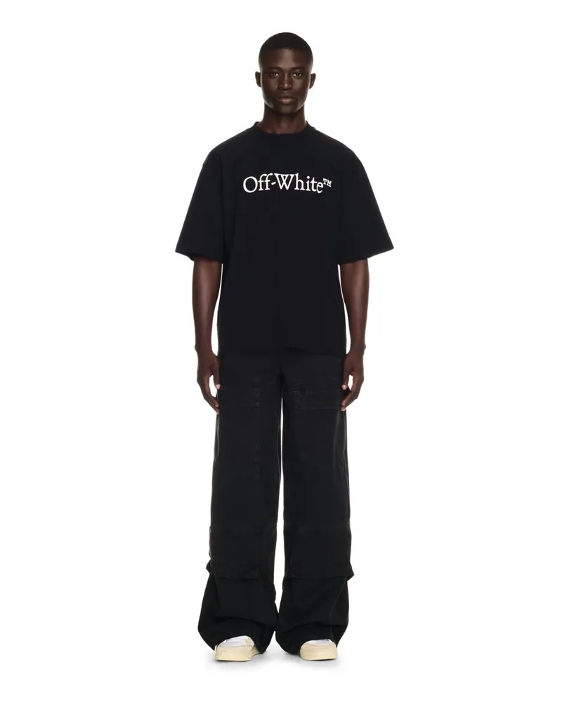 OFF-WHITE SCHWARZE CANVAS CARPENTER-HOSE Schwarz