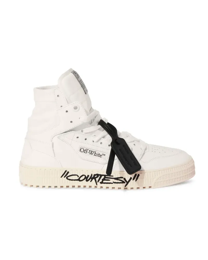 OFF-WHITE WEISS/SCHWARZE 3.0 OFF COURT COURTESY SNEAKER Weiß