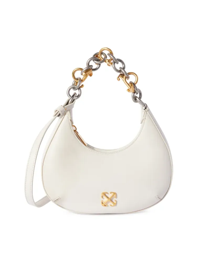 OFF-WHITE HEMISPHERE SCHULTERTASCHE Weiß