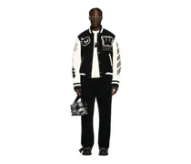LEDER-/WOLL COLLEGEJACKE