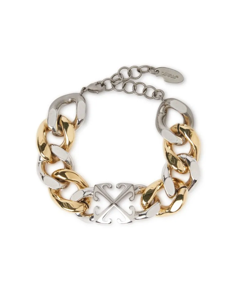 OFF-WHITE ZWEIFARBIGES PFEIL-ARMBAND Silber