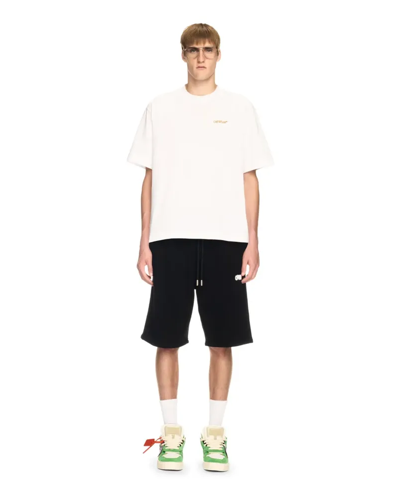 OFF-WHITE Weißes T-Shirt mit Pfeil-Motiv Weiß