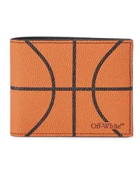 OFF-WHITE KLASSISCHES DOPPELFALTBARES BASKETBALL PORTEMONNAIE Orange