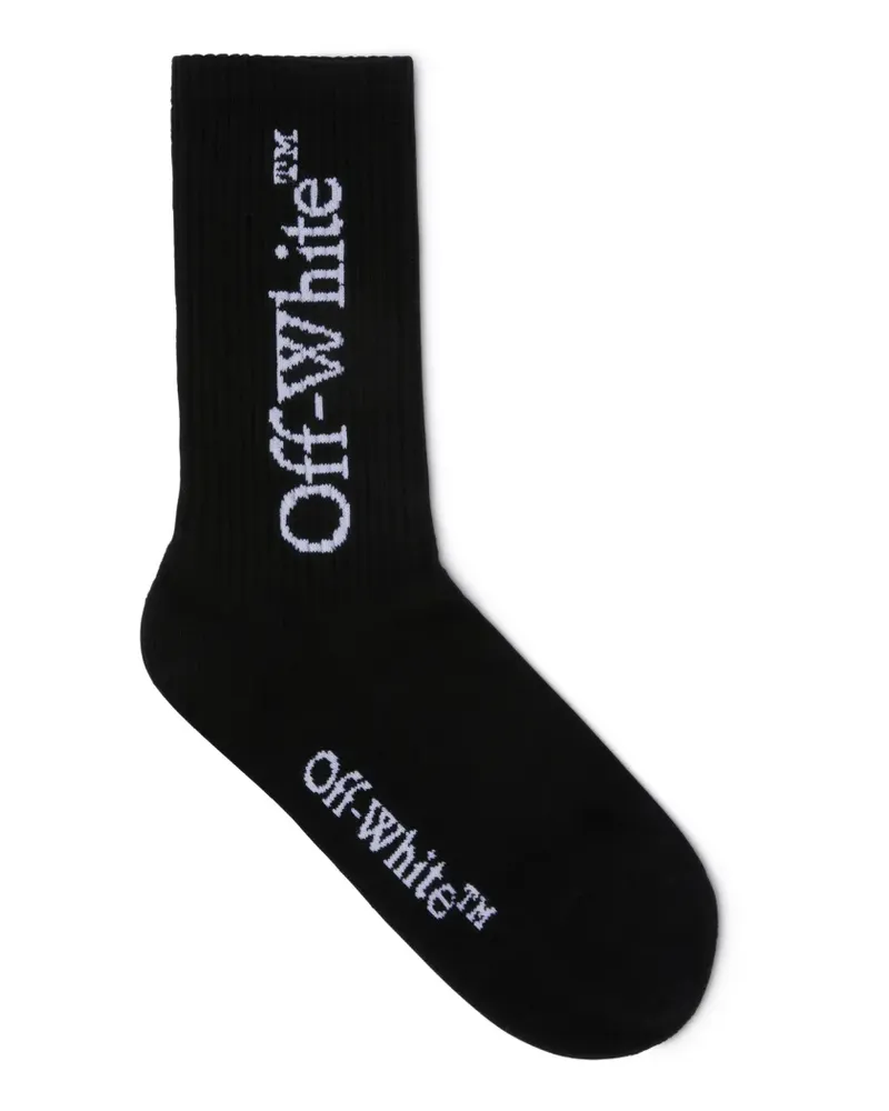 OFF-WHITE SCHWARZE MITTELHOHE SOCKEN Schwarz