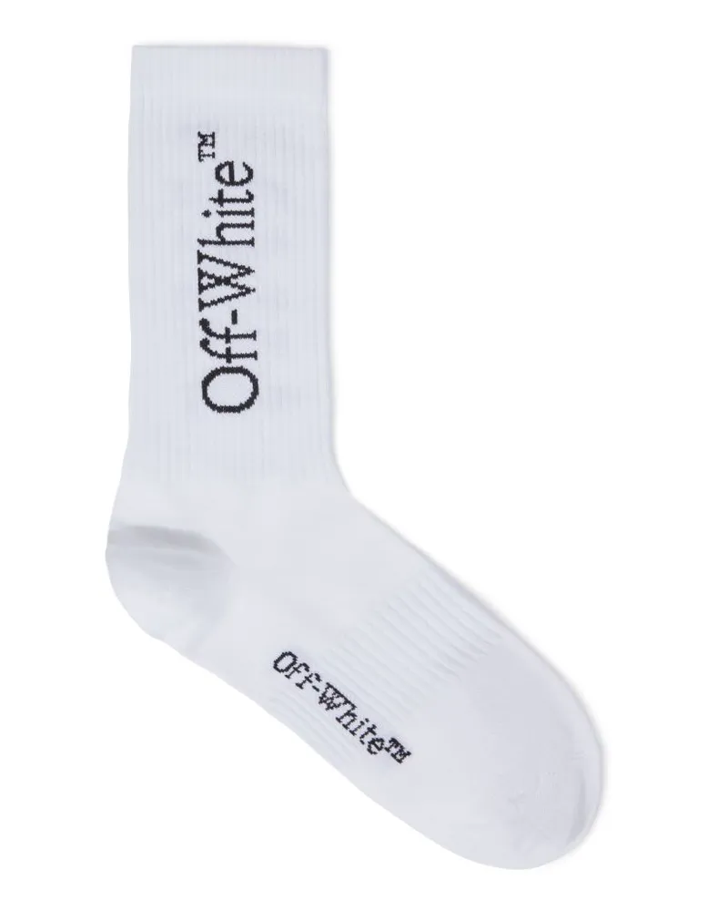 OFF-WHITE WEISSE LANGE SOCKEN MIT 3 PFEILEN Weiß