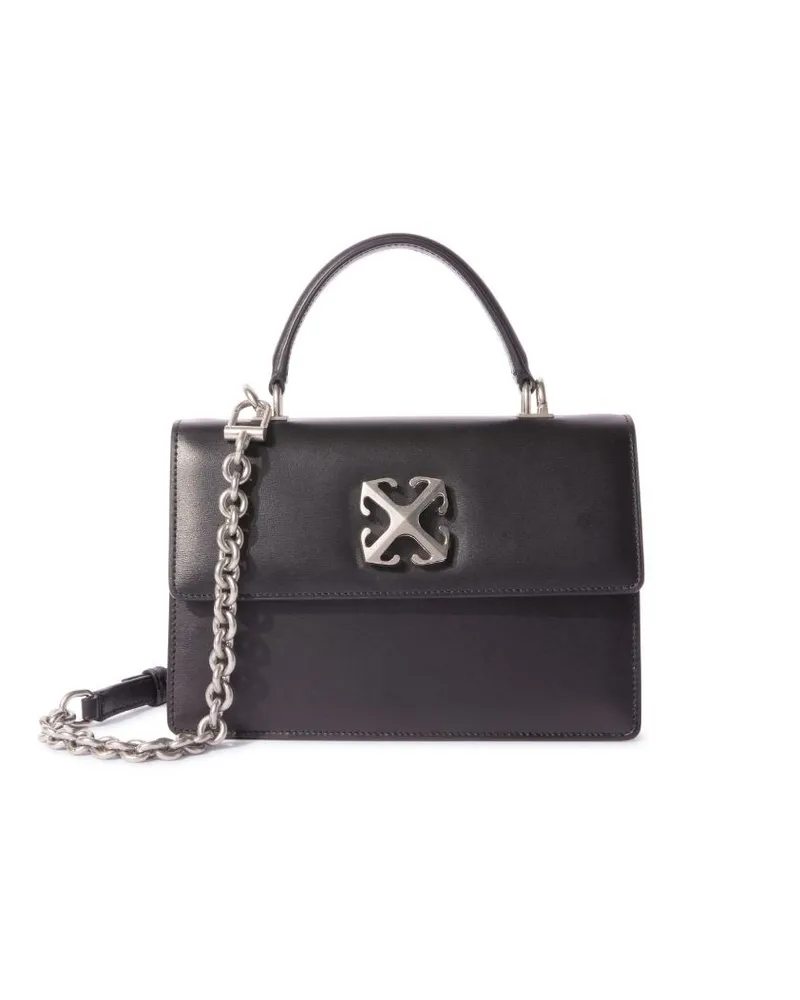 OFF-WHITE Jitney 1.4 Tasche mit Henkel oben Schwarz