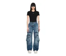 Oversized Cargo-Jeans