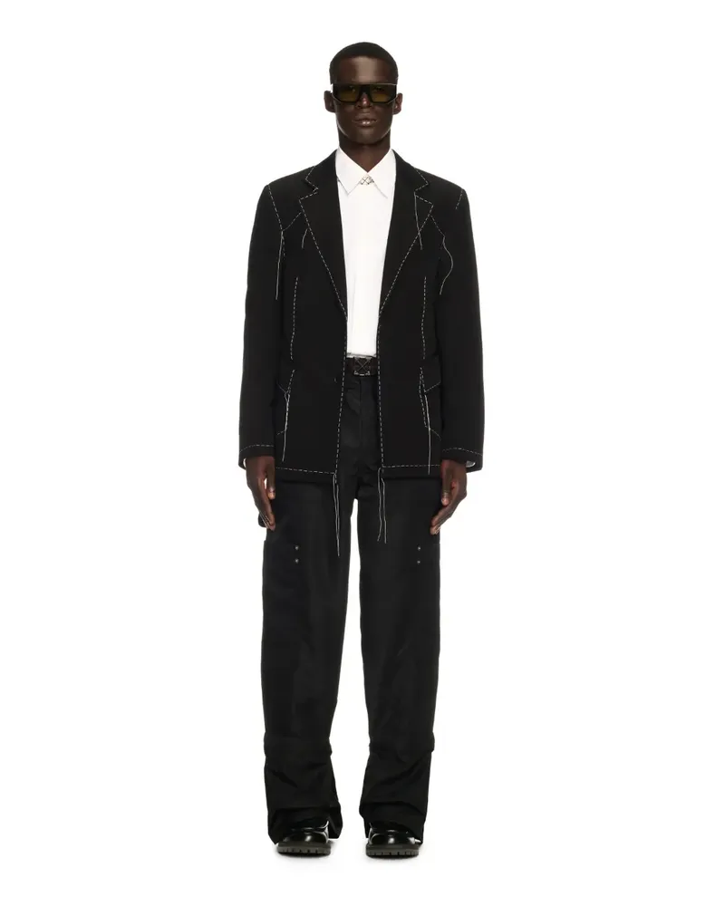 OFF-WHITE SCHWARZER 00 WOLL-BLAZER Schwarz