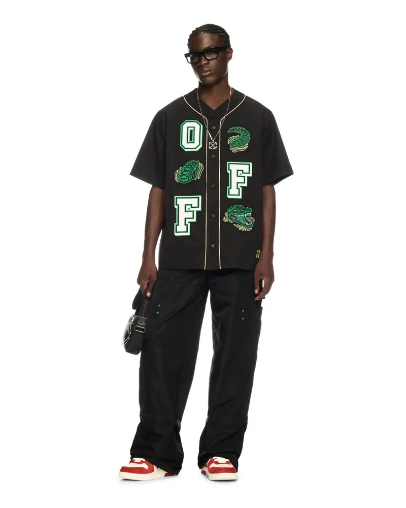 OFF-WHITE SCHWARZE NYLON CARPENTER-HOSE Schwarz