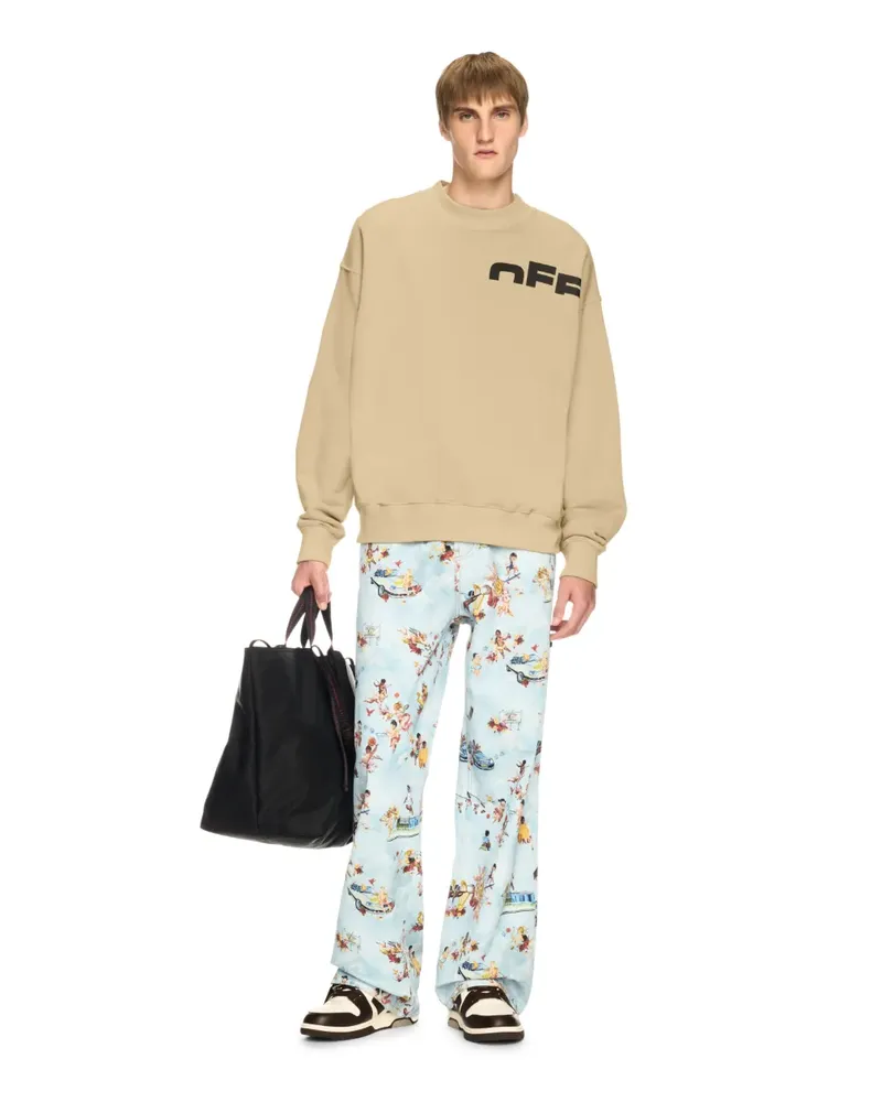 OFF-WHITE BEIGES SWEATSHIRT Nude
