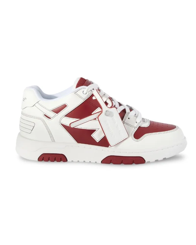 OFF-WHITE Out of Office Sneakers Amaranth Rot/Weiß Rot