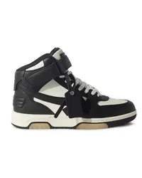 OFF-WHITE Out Of Office Mid Top Leder Schwarz