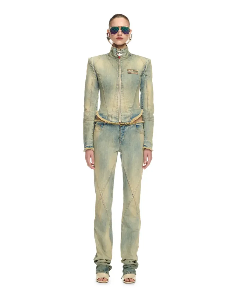 OFF-WHITE Blaue Denim-Hose Blau