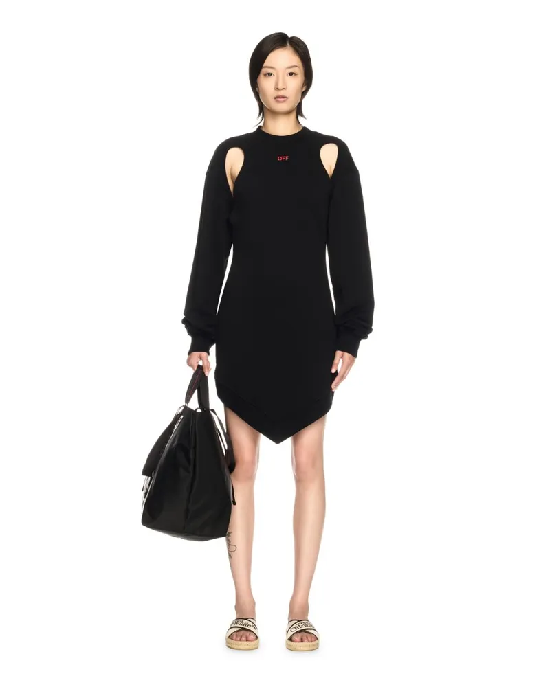 OFF-WHITE Schwarzes Bandana Kleid Schwarz
