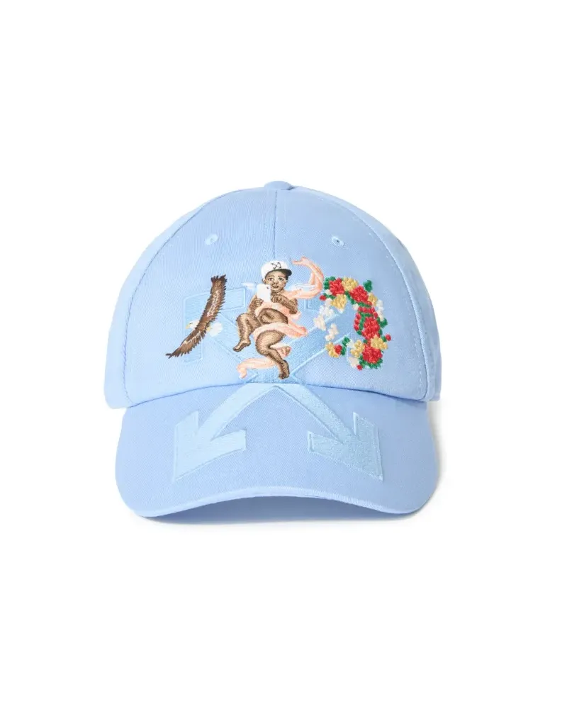 OFF-WHITE Blaue Fresco Baseballcap mit Pfeil Blau
