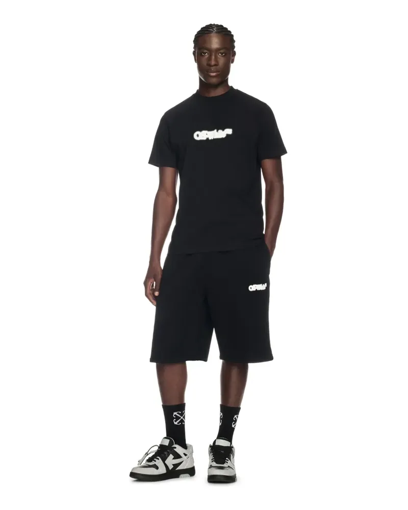OFF-WHITE SCHWARZE SWEATSHORTS MIT PFEIL Schwarz