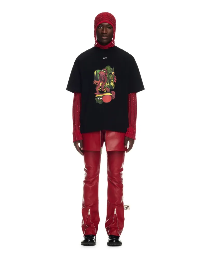 OFF-WHITE SCHWARZES NANA T-SHIRT MIT PFEIL Schwarz