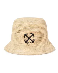 OFF-WHITE BUCKET HUT MIT RAFFIABAST Nude