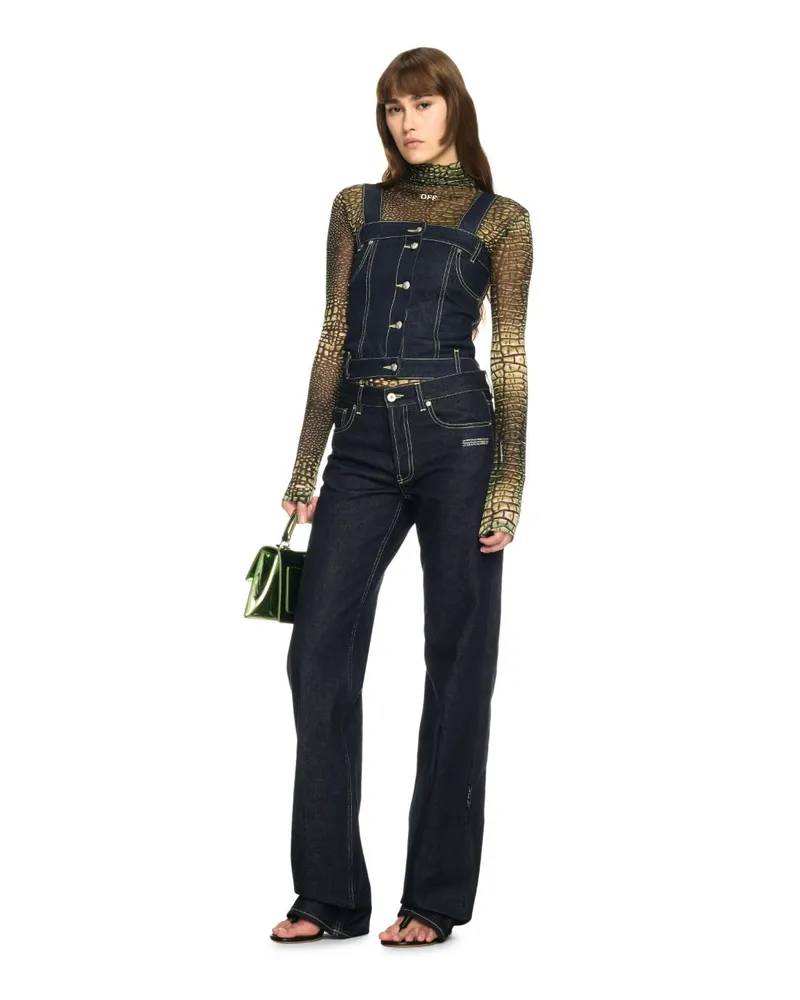 OFF-WHITE Blaue Susy Jeans Blau