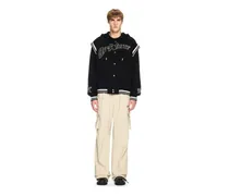 SCHWARZE FLEECE 00 COLLEGEJACKE